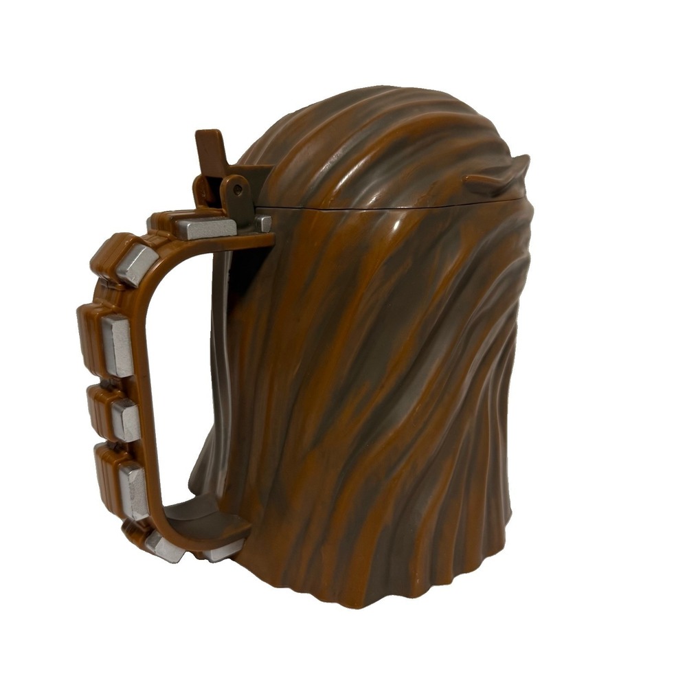 Disney Parks Exclusive Chewbacca Stein Cup with Lid Star Wars Mug 6" Plastic - Picture 3 of 10